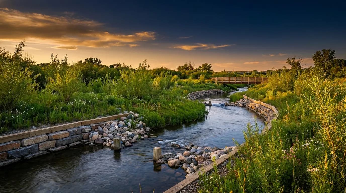 Stream & Ecosystem Restoration public works construction by Bihn Construction in Upstate South Carolina